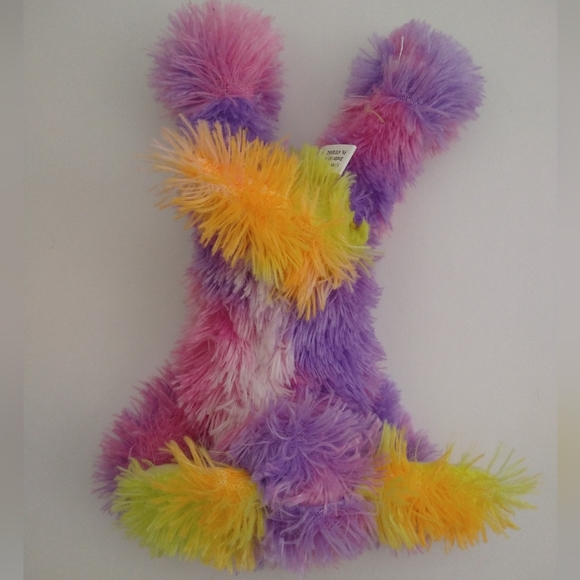 Best Toy MFG LTD Tie Dye Puppy Dog 10" Plush Multicolor Toy - Picture 6 of 7